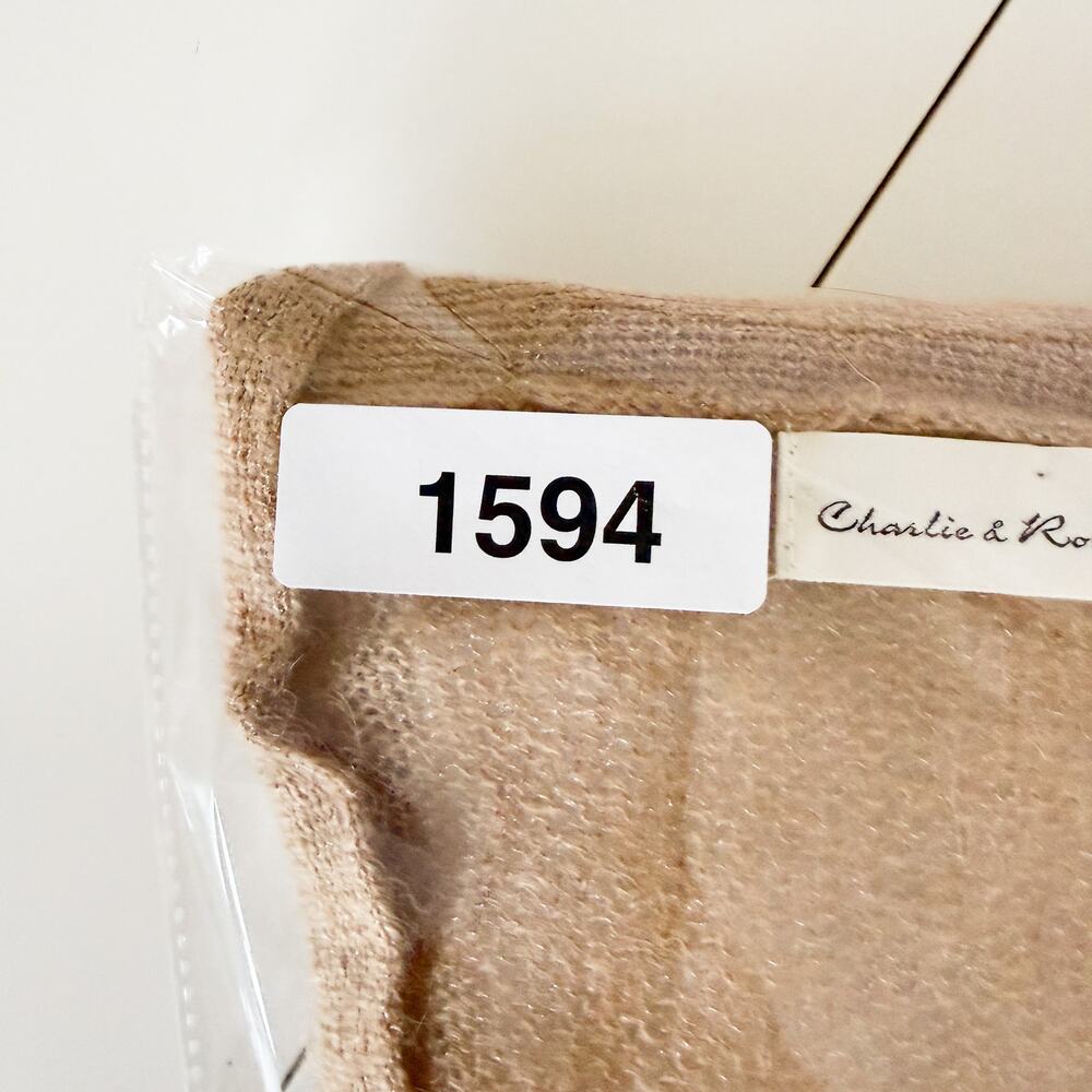 Charlie & Robin Anthropologie Knit Beige Cardigan Sweater - M - Picture 10 of 10